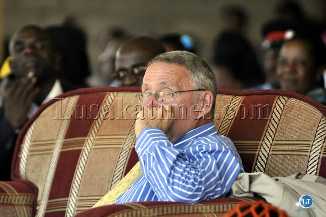 Vice president Guy Scott following proceedings during the Chakwela Makumbi traditional ceremony