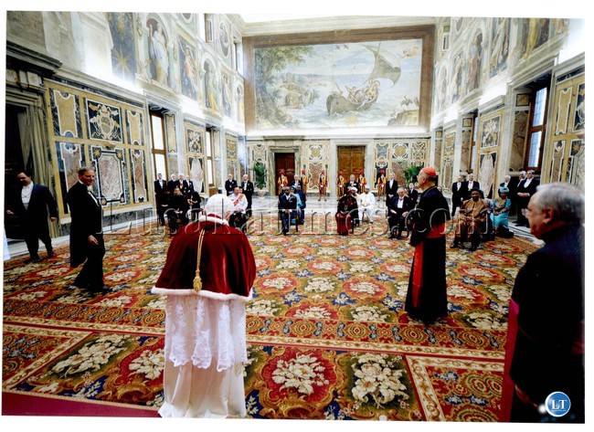 H.E. with the Pope