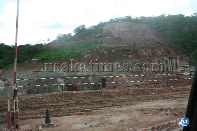 Construction works ate Itezhi Itezhi Hydro Electric Dam Construction works ate Itezhi Itezhi Hydro Electric Dam