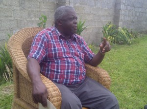 Major Kachingwe at his residence