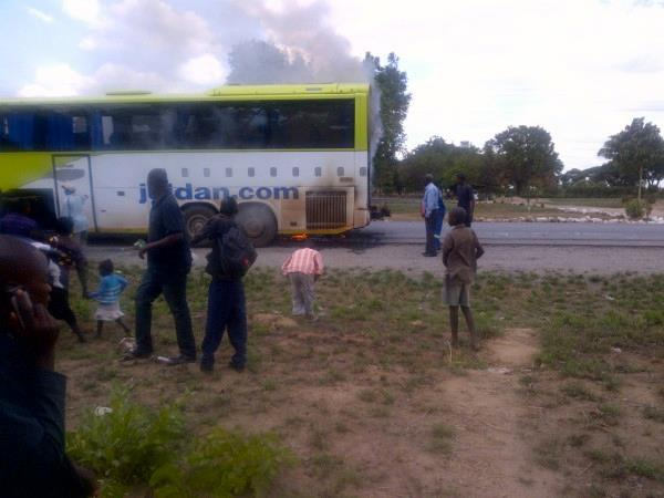 burnt bus