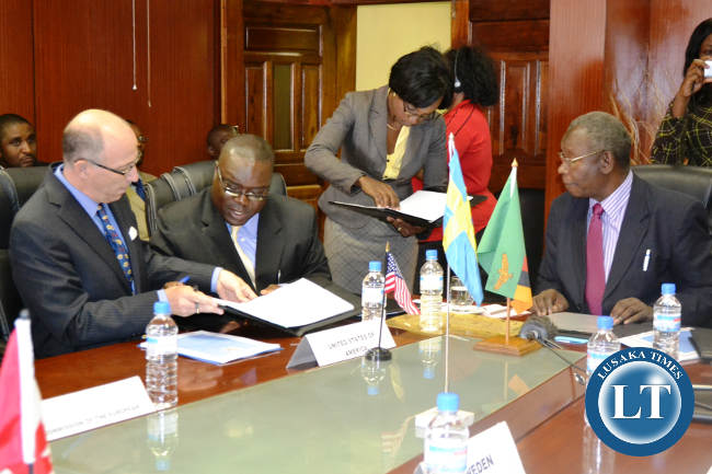 The signing of a Memorandum of Understanding and Mutual Accountability Framework between Government and its health partners in Lusaka