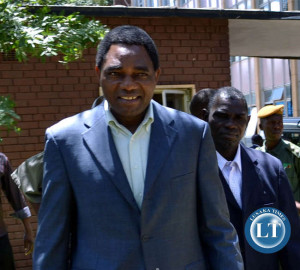 Opposition UPND leader Hakainde Hichilema