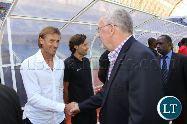 Vice President Guy Scott at the soccer Game between Zambia and Norway