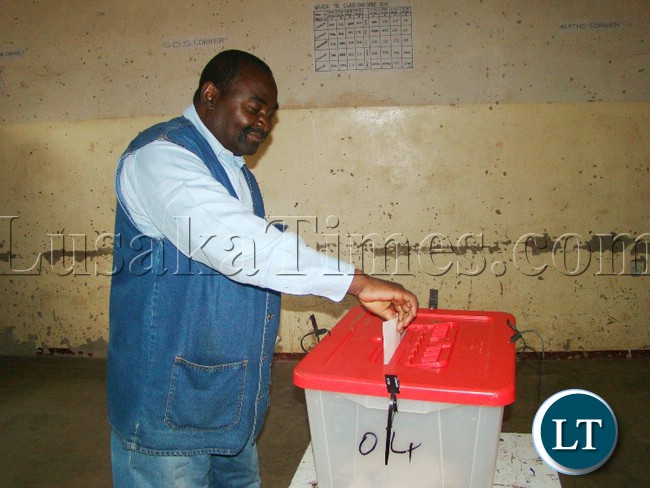 File picture: voting in the Livingstone by-election