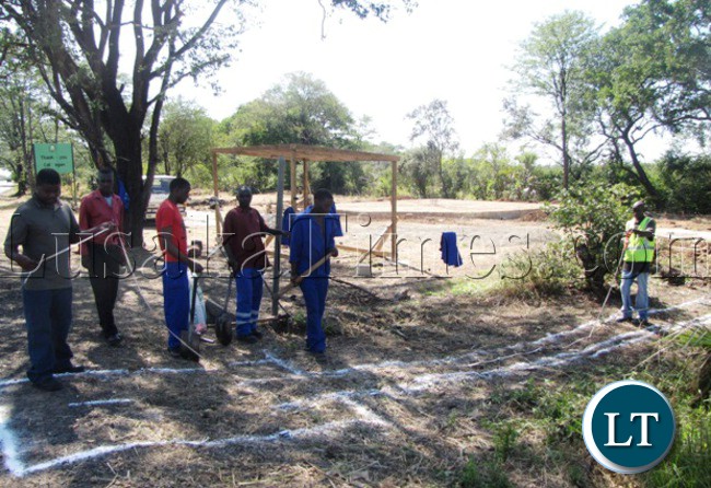 THE construction of Zambia Wildlife Authority offices at the entrance of the Mosi-oa-Tunya National Park has started