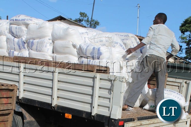 The truck registration number ADC 2284 was carrying meali Meal belonging to a Mansa Business woman and was destined for the Democratic Republic of Congo