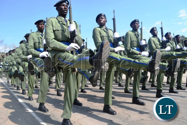 PART of the 453 recruit constables during the pass-out parade at the Public Order and Maintenance Unit in Kitwe PART of the 453 recruit constables during the pass-out parade at the Public Order and Maintenance Unit in Kitwe