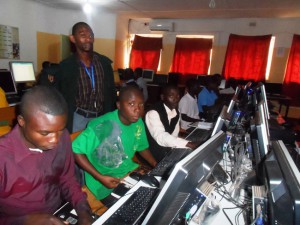 Students in the computer lab