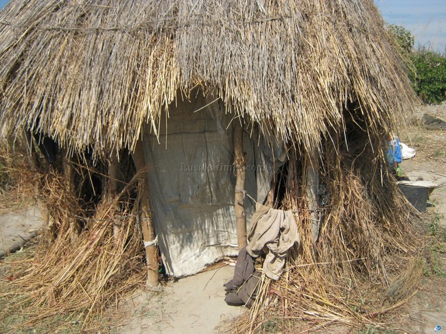 The late Mailoni brother's hut in kawasaki area in Kabwe