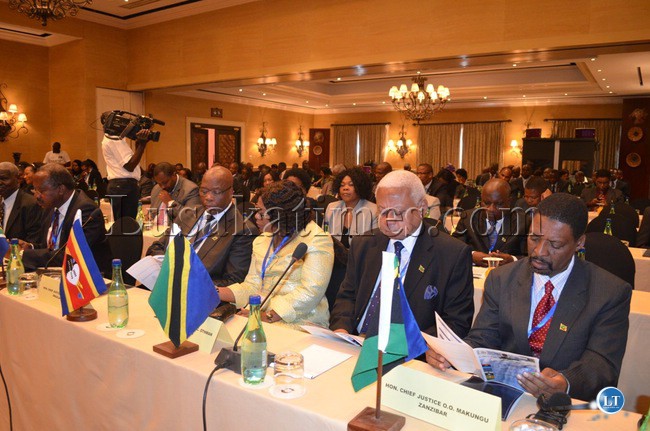 Delegates at the just ended 2013 Southern African Chief Justices Forum and Conference and Annual General Conference at Zambezi Sun Hotel in Livingstone.