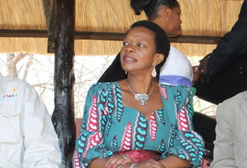 Tourism and Arts Minister Sylvia Masebo