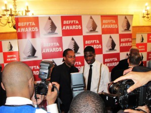 SINGER LEMAR AND BEFFTA BEST MALE ACT NOMINEE INFECTA ON THE RED CARPET
