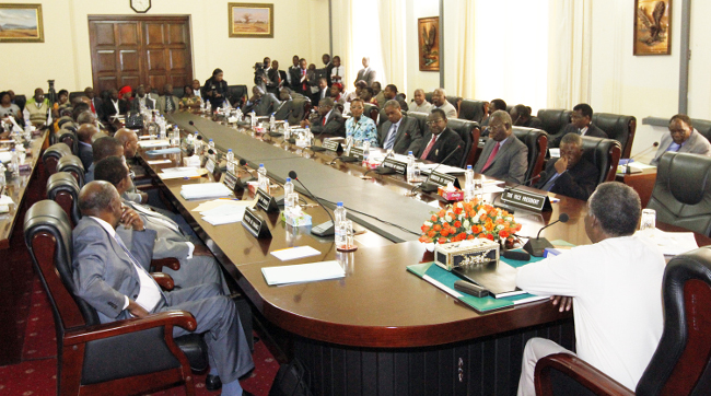 President Micheal sata Cabinet and PF Central Committe meeting at Statehouse