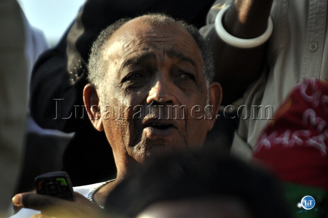Political Activist Dante Saunders captured at the UPND rally in Mandevu. This was after Saunders addressed the rally