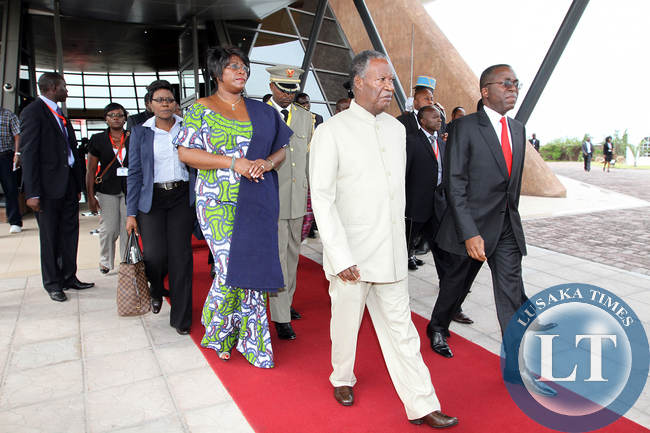 President Sata arrives in Kinshasa