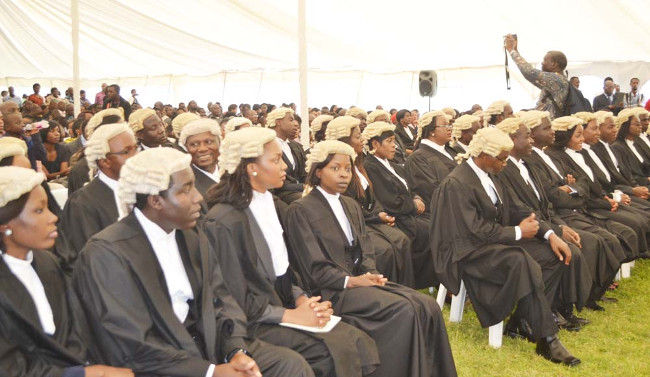 PART of the 64 lawyers who were admitted to the bar during the Call Day for Petitioners in Lusaka