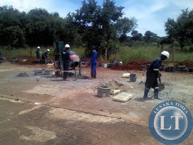 Ongoing Construction works at the 10,000 Tonne Bwembelelo Maize Storage Facility in Mpongwe District expected to be fully completed May this year. The facility is expected to store in excess of 200,000 by 50kg bags of maize.