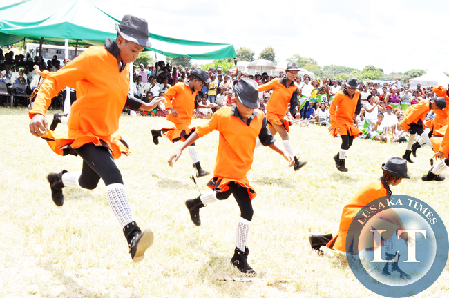 Majorrets during the Commemoration of the International Women's Day in Mazabuka