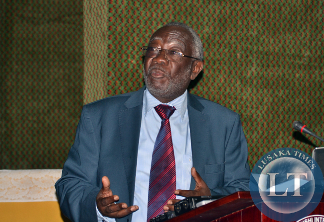 Labour Minister Fackson Shamenda (right) and Zambia Congress of Trade Unions (ZCTU) General Secretary Roy Mwaba