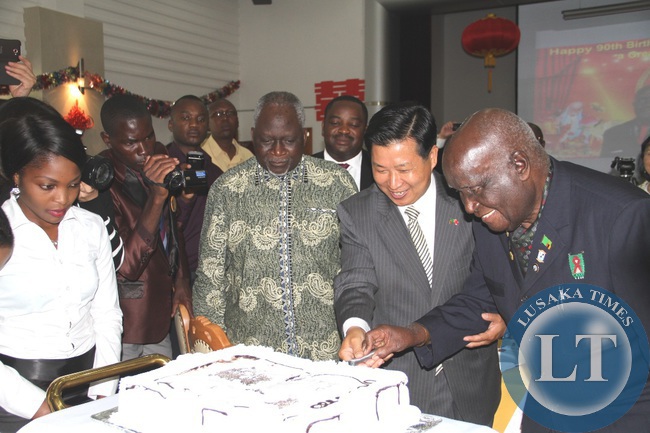 First President at a birthday party hosted for him at the Chinese Embassy