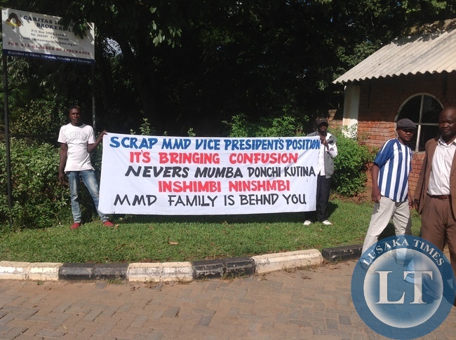 MMD youths show support to Dr Mumba
