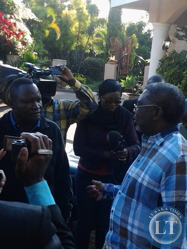 GBM Lawyer talking to journalists