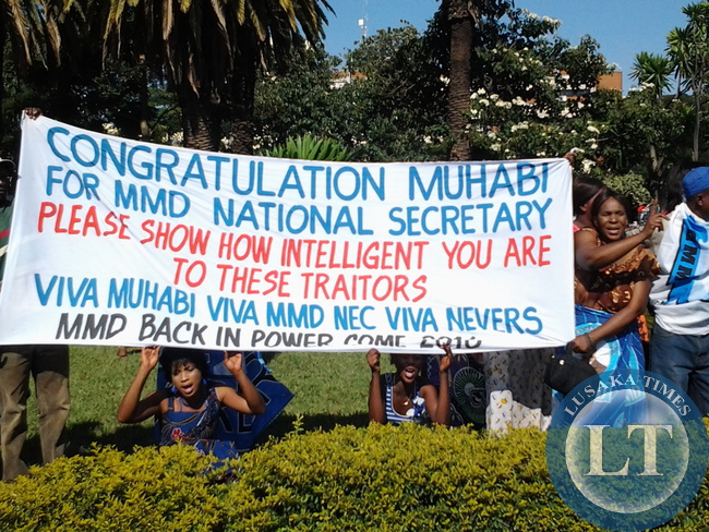 Nevers Mumba arrives at the Lusaka High court