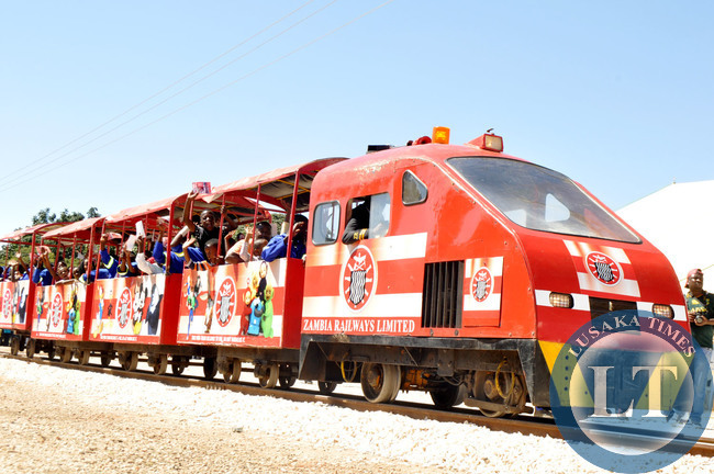 Zambia Railways train during the International Labour Day Commemoration at the Freedom Statue in Lusaka on May 1,2014 -Picture by THOMAS NSAMA