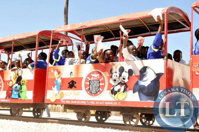 Zambia Railwas train during the International Labour Day Commemoration at the Freedom Statue in Lusaka on May 1,2014 -Picture by THOMAS NSAMA