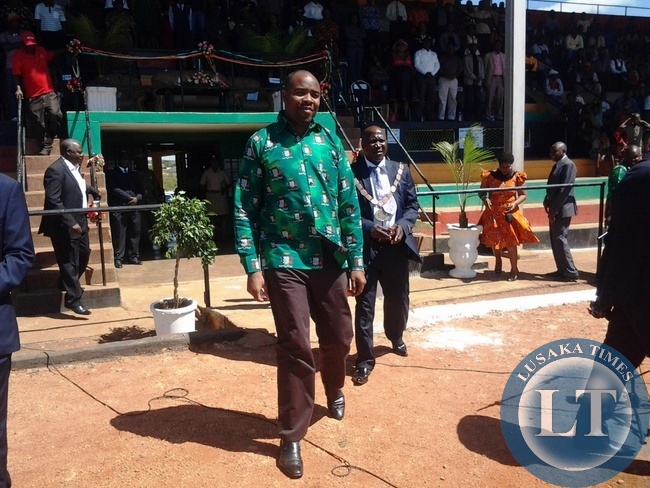 Eastern Province Minister Malozo during the labour day celebrations