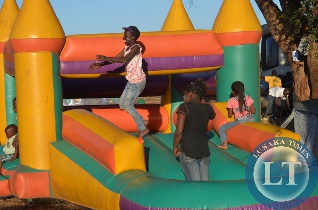 Children playing on the jumping castle at the just ended 8th Southern Tourism, Agricultural and Commercial Show Society (STACSS). Children playing on the jumping castle at the just ended 8th Southern Tourism, Agricultural and Commercial Show Society (STACSS).