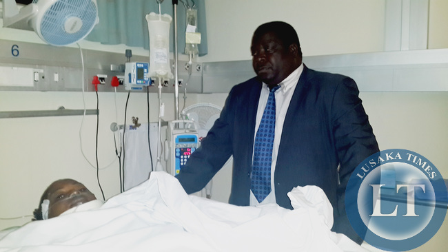 Minister Kambwili with Tiberth