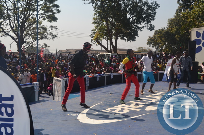 THE Zambia International Trade Fair in Ndola is a time for Copperbelt residents to relax and enjoy among other things, music. Here some showgoers entertain other showgoers at one of the stands