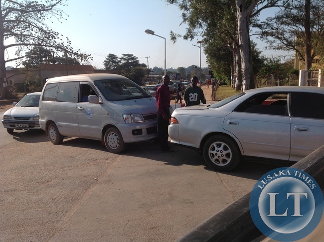 Motorists queuing for fuel in Luapula Province