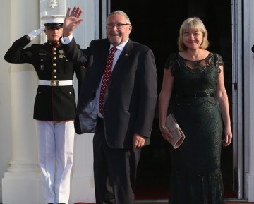Guy Scott and wife at the White House