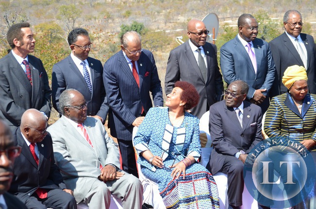 SADC Heads of State and Government at Elephant Hills Resort in Victoria Falls town in Zimbabwe