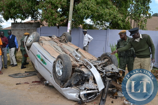ONE person has died while three others were rushed to hospital after being involved in a fatal Road Traffic Accident in Kitwe. The accident involved a Toyota Corolla which overturned along Kuomboka Drive in Parklands residential area