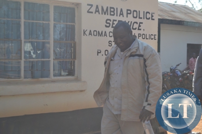 Jonas Shakafuswa on his way to court