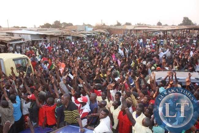 Part of the crowd that attended HH's rally at Muzomba