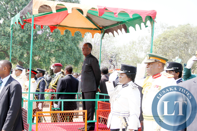 President Sata at the National Assembly of Zambia during the opening of parliament on September 19, 2014 -Picture by THOMAS NSAMA