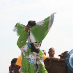 PF supporters during a rally to drum up support for  Solwezi PF parliamentary candidate Newton Malwa on September 10,2014 -Picture by THOMAS NSAMA
