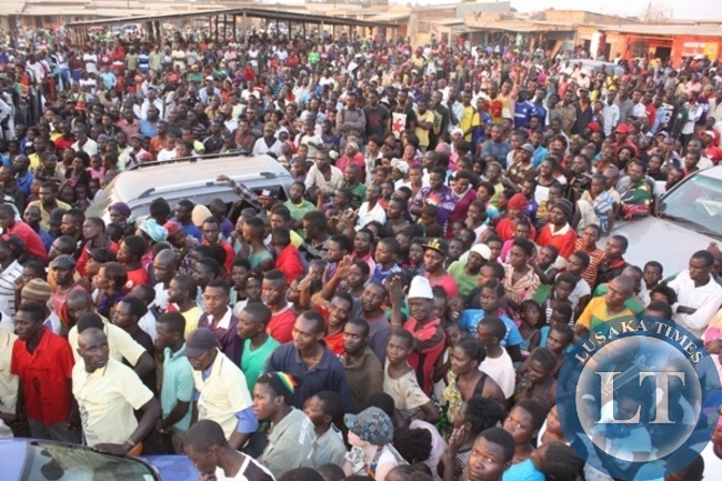 Part of the crowd that attended HH's rally at Muzomba