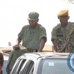 Police officers  escorts President Sata’s motorcade during a rally to drum up support for PF parliamentary Candidate Newton Malwa on September 10,2014 -Picture by THOMAS NSAMA