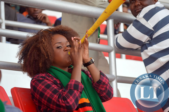 sports- mampi doing vuvuzela
