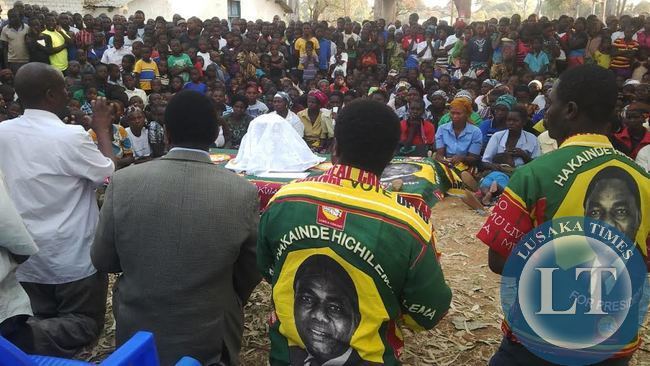 UPND meetings in Vubwi Constituency by-election campaigns in Eastern province,