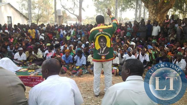 UPND meetings in Vubwi Constituency by-election campaigns in Eastern province,