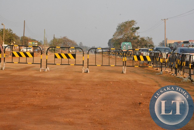 Road works on the Chilumbulu road by AVIC international