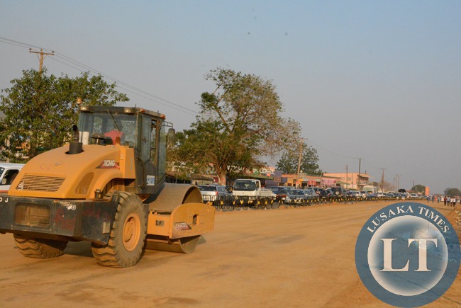 Road works on the Chilumbulu road by AVIC international
