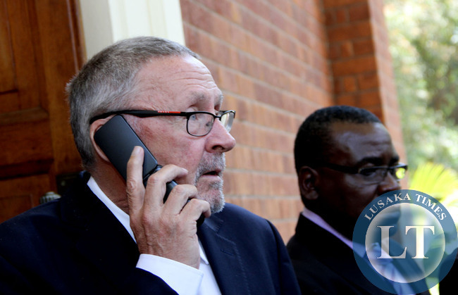 Acting President Dr Guy Scott shortly after a Cabinet meeting at State House on October 29,2014 -Picture by THOMAS NSAMA